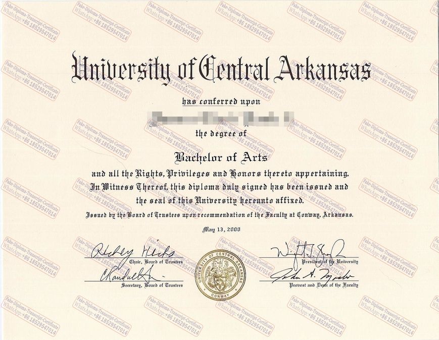 How to purchase fake University of Central Arkansas Certificate