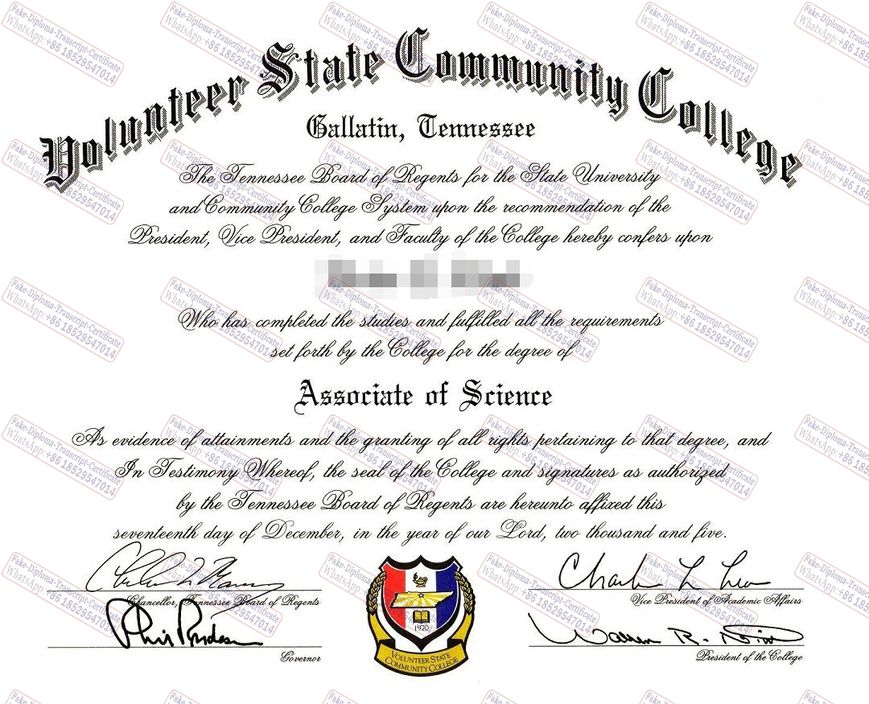 How to purchase fake Volunteer State Community College Diploma