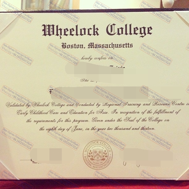 How to purchase fake Wheelock College Certificate