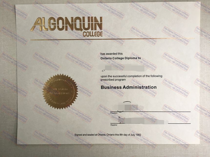 Is it possible to buy fake Algonquin College Certificate