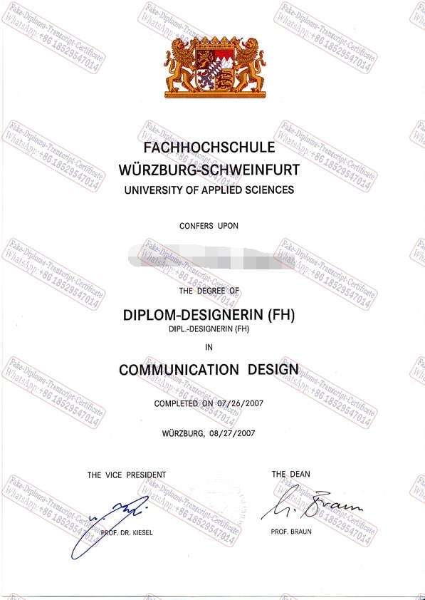 Is it possible to buy fake Fachhochschule Würzburg Schweinfurt Diploma