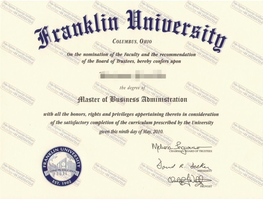 Is it possible to buy fake Franklin University Certificate