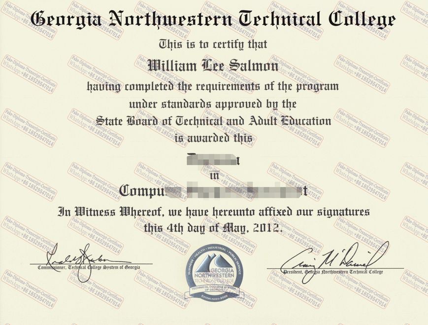 Is it possible to buy fake Georgia Northwestern Technical College Certificate