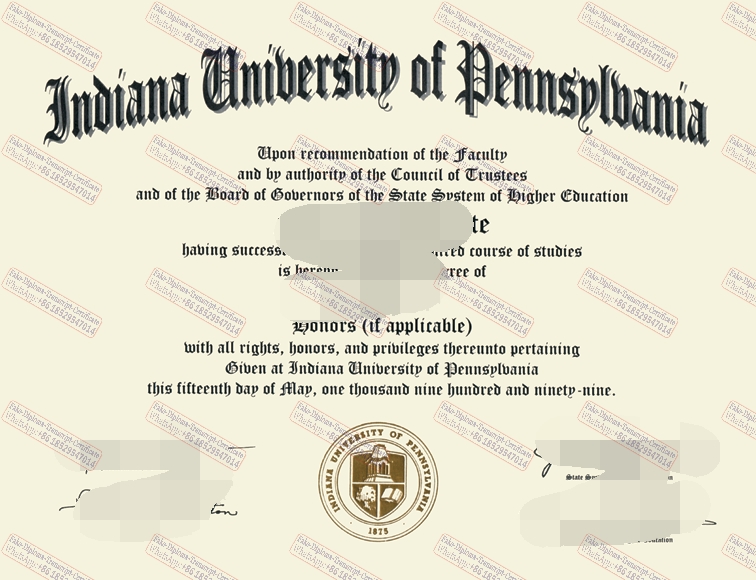 Is it possible to buy fake Indiana University of Pennsylvania Certificate