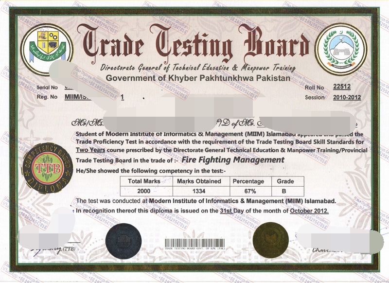 Is it possible to buy fake Khyber Pakhtunkhwa Trade Testing Board Diploma