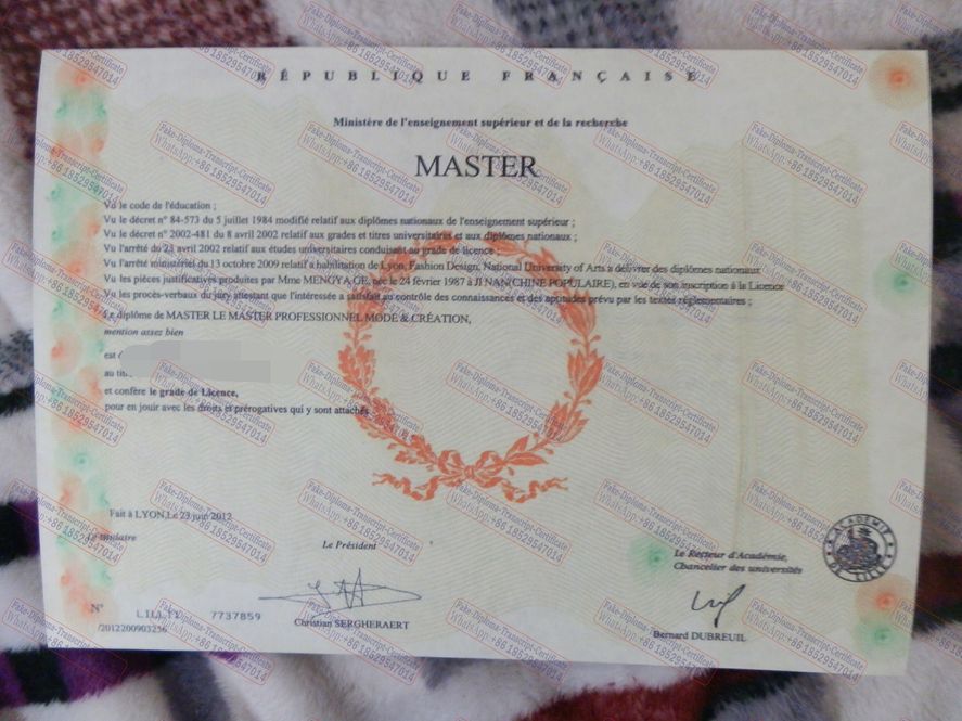 Is it possible to buy fake National University of Fashion Design Lyon Diploma