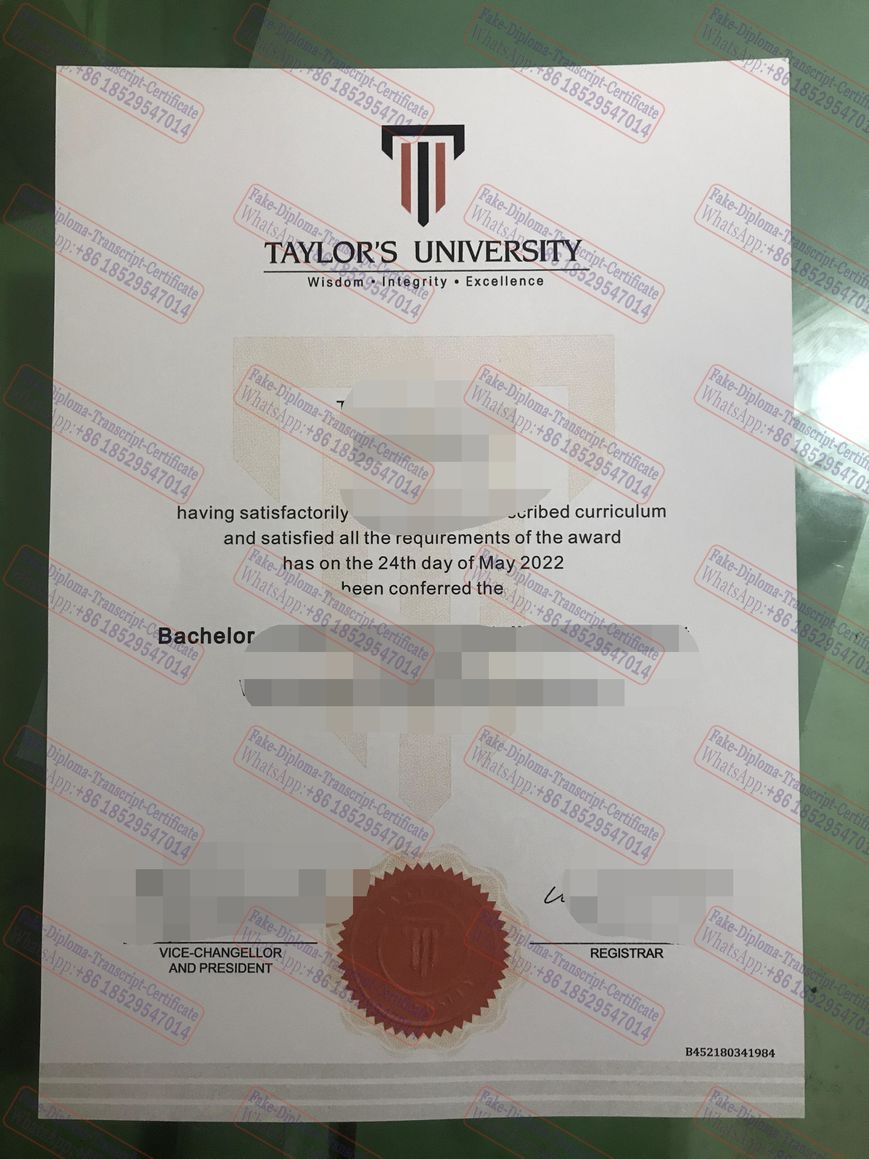 Is it possible to buy fake Taylors University Degree