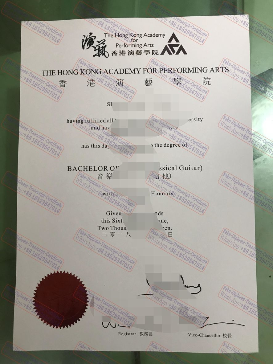 Is it possible to buy fake The Hong Kong Academy for Performing Arts Certificate