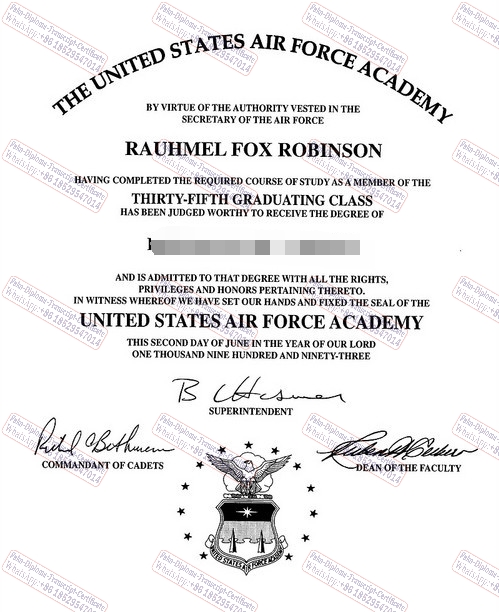 Is it possible to buy fake United States Air Force Academy Degree