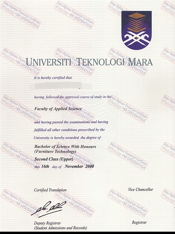 Is it possible to buy fake Universiti Teknologi Mara Diploma