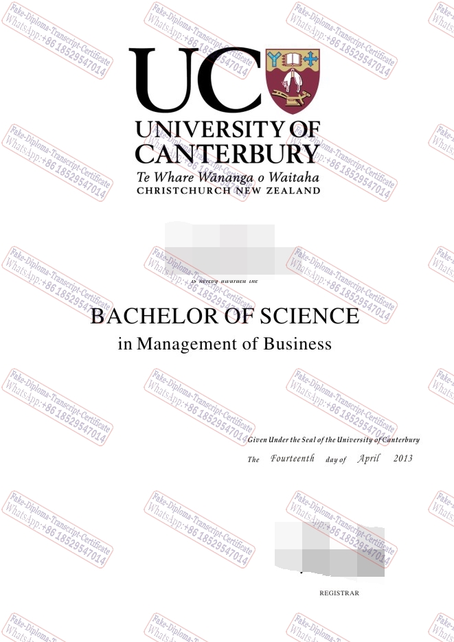 Is it possible to buy fake University of Canterbury Degree