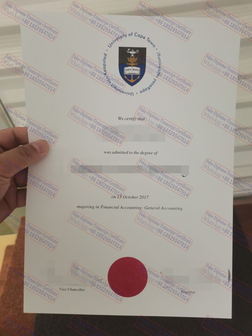 Is it possible to buy fake University of Cape Town Certificate