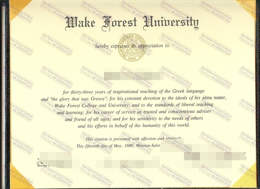 Is it possible to buy fake Wake Forest University Diploma