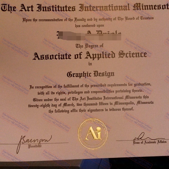 Is it possible to buy fake he Art Institutes International Minnesota Diploma