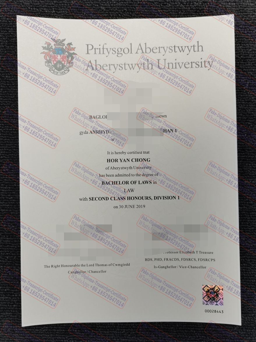 Make fake Aberystwyth University Degree