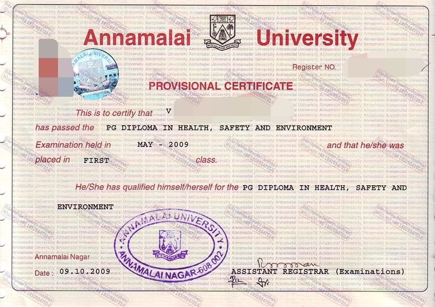 Make fake Annamalai University Certificate