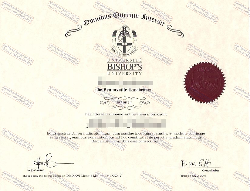 Make fake Bishops College School Certificate