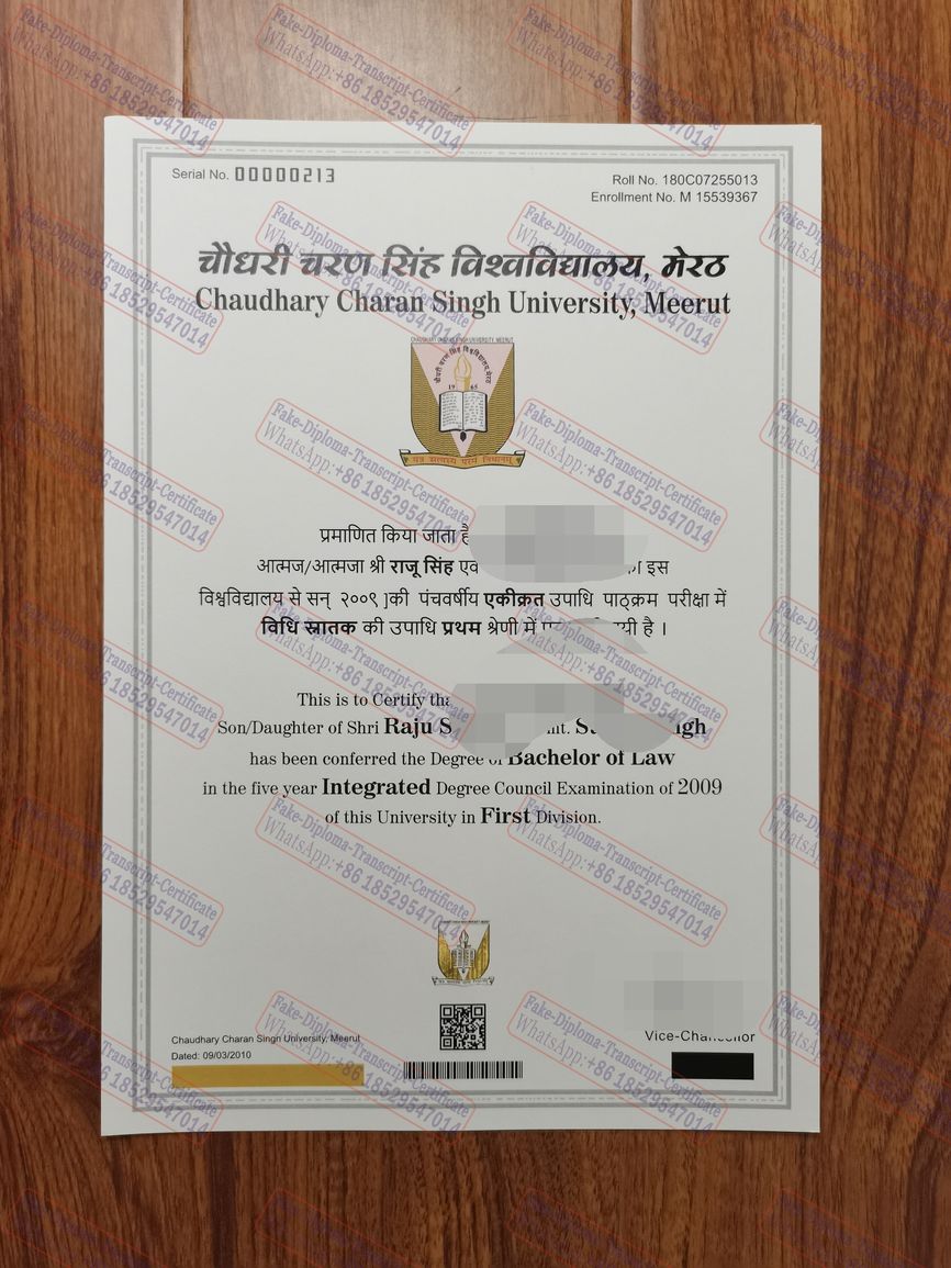 Make fake Chaudhary Charan Singh University Meerut Diploma