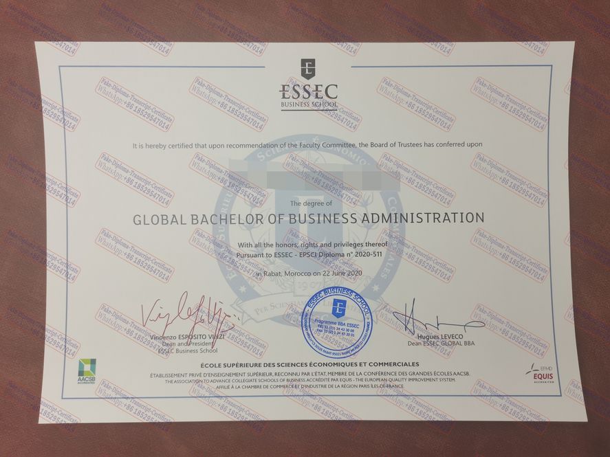 Make fake ESSEC Certificate