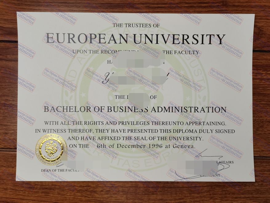 Make fake EUI University Certificate