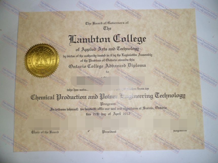 Make fake Lambton College Certificate