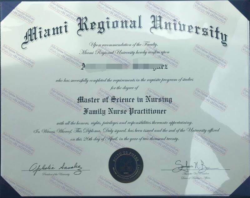 Make fake Miami regional University Degree