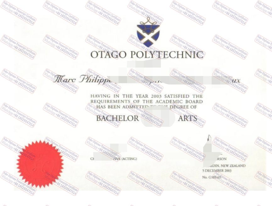 Make fake Otago Polytechnic Diploma