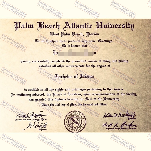 Make fake Palm Beach Atlantic University Degree