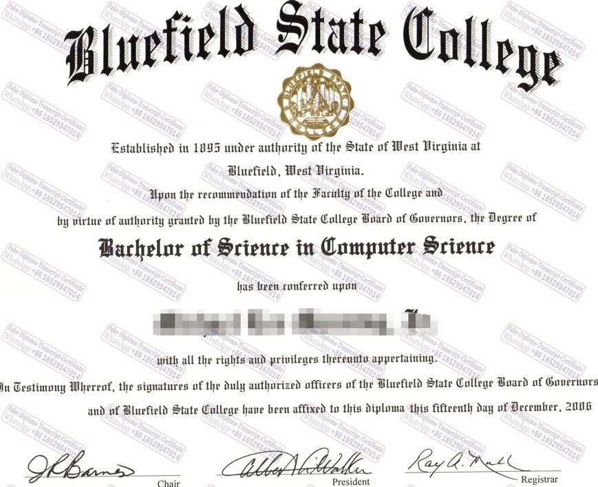 Make fake Purchase phony Bluefield State College Degree Diploma