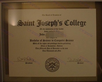 Make fake Saint Josephs College Diploma