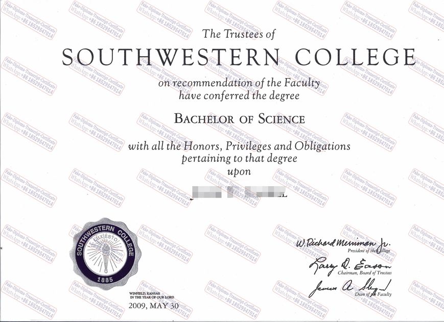 Make fake Southwestern College Degree