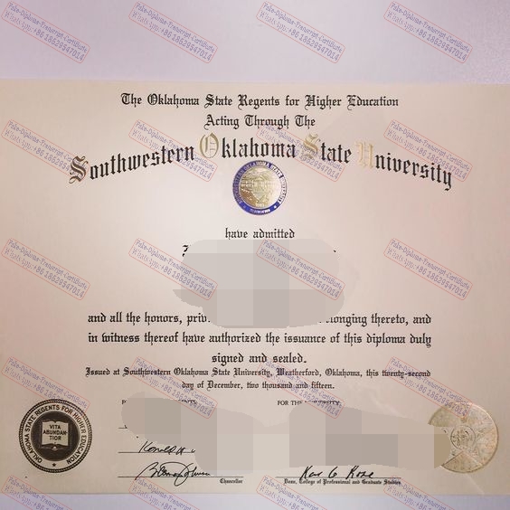 Make fake Southwestern Oklahoma State University Diploma