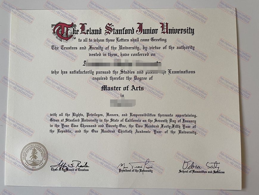 Make fake Stanford University Certificate