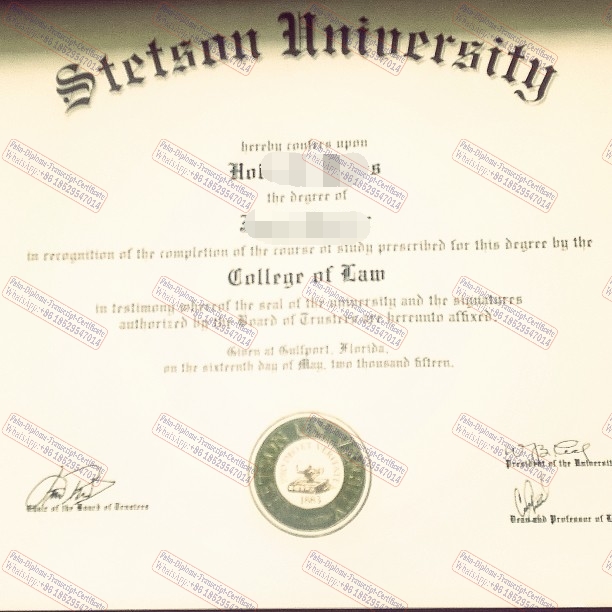 Make fake Stetson University Certificate