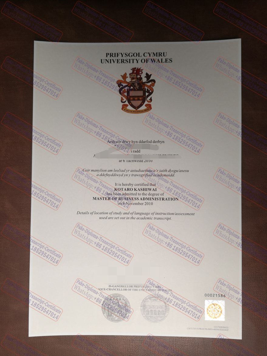 Make fake The University of Wales Degree