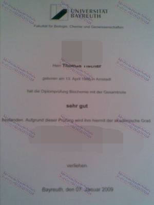 Make fake Universitat Bayreuth Diploma