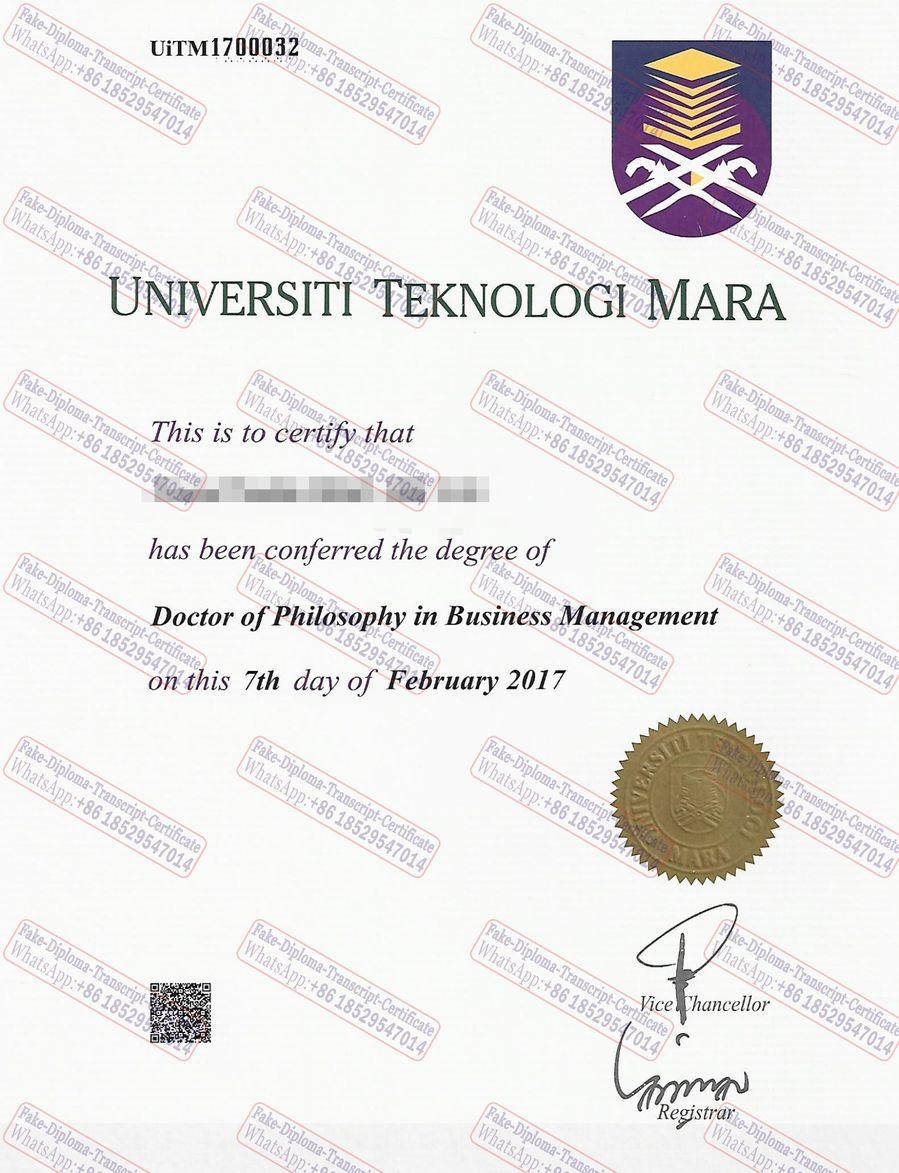 Make fake Universiti Teknologi MARA Certificate