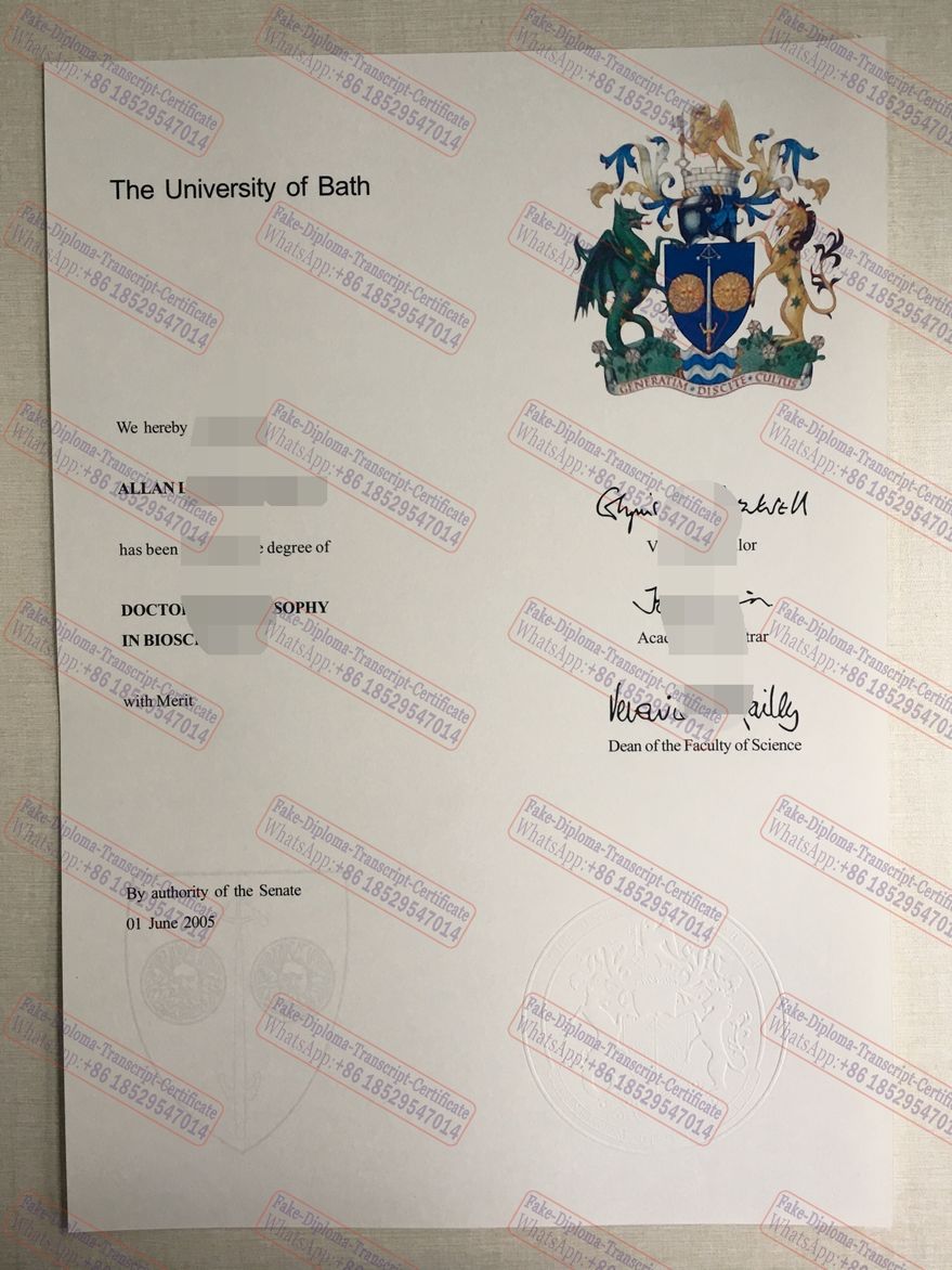 Make fake University of Bath Diploma