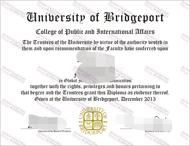 Make fake University of Bridgeport Diploma