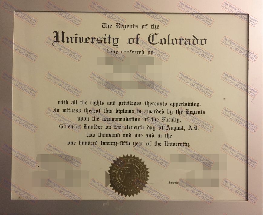 Make fake University of Colorado Boulder Degree