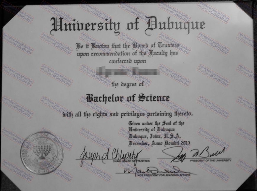 Make fake University of Dubuque Certificate