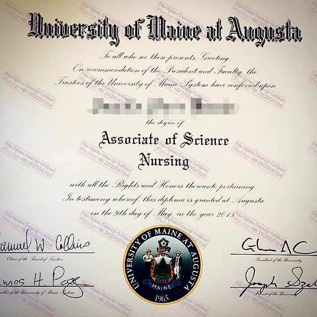 Make fake University of Maine at Augusta Certificate