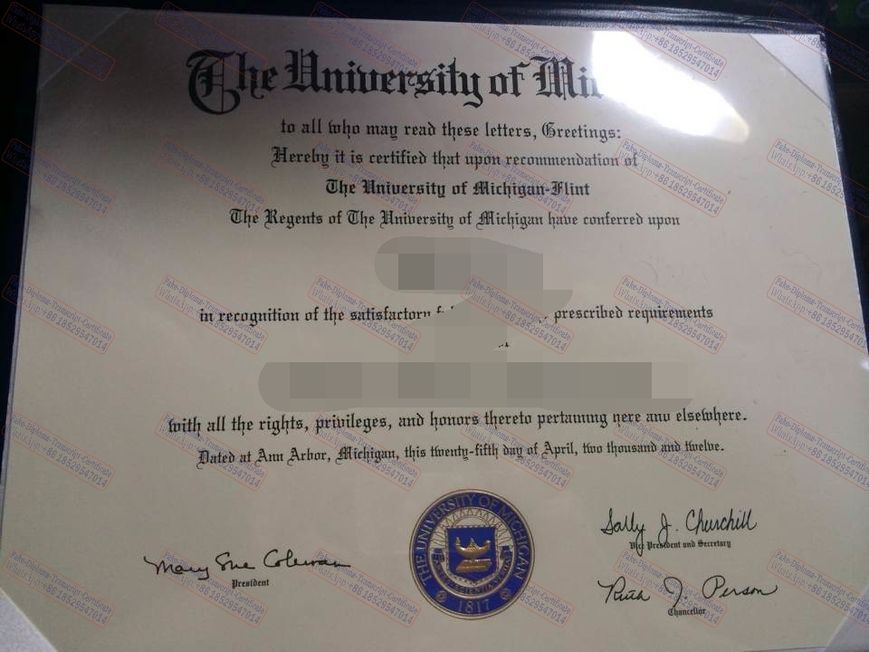 Make fake University of Michigan Flint Degree