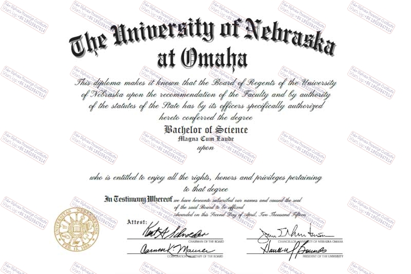 Make fake University of Nebraska Omaha Degree