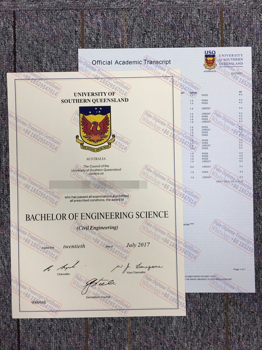 Make fake University of Southern Queensland Diploma