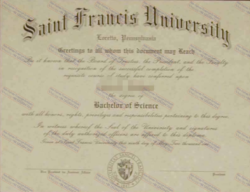 Make fake University of St. Francis Certificate