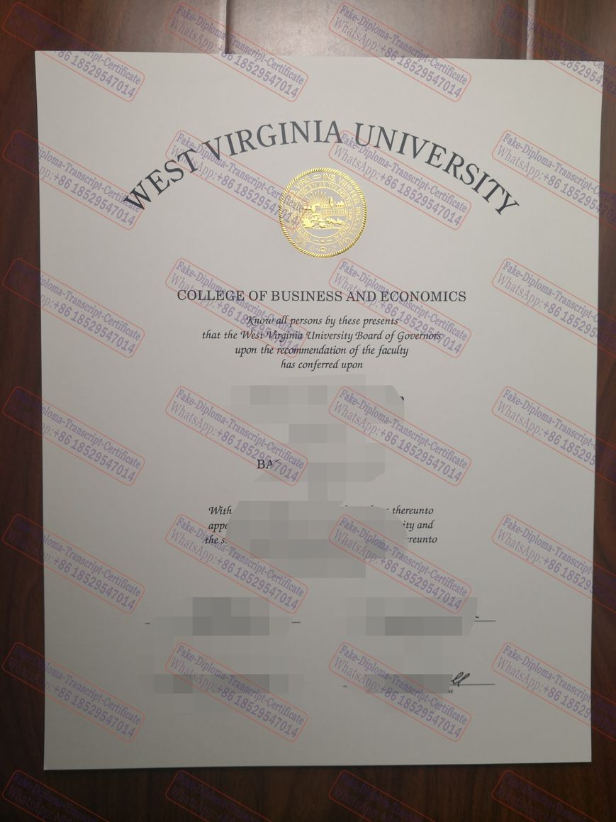 Make fake West Virginia University Diploma