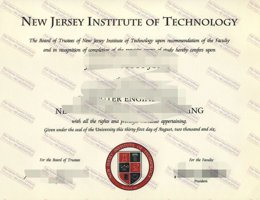 Make fake new jersey Institute of technology Certificate