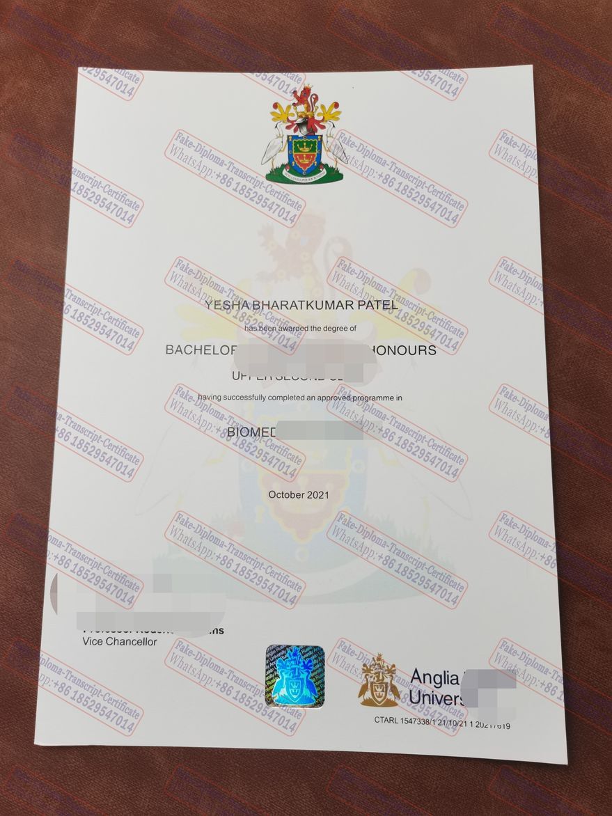 Purchase fake Anglia Ruskin University Certificate