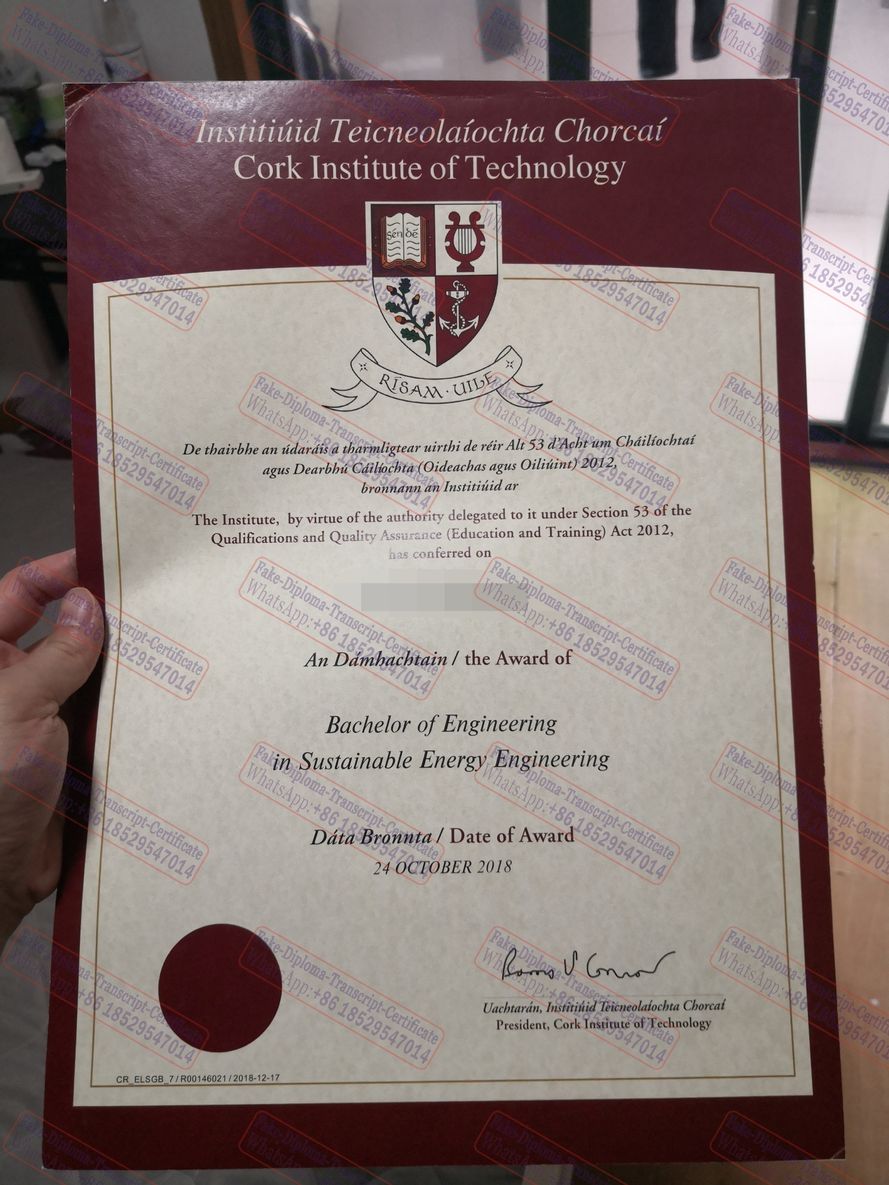 Purchase fake Munster Technological University Certificate